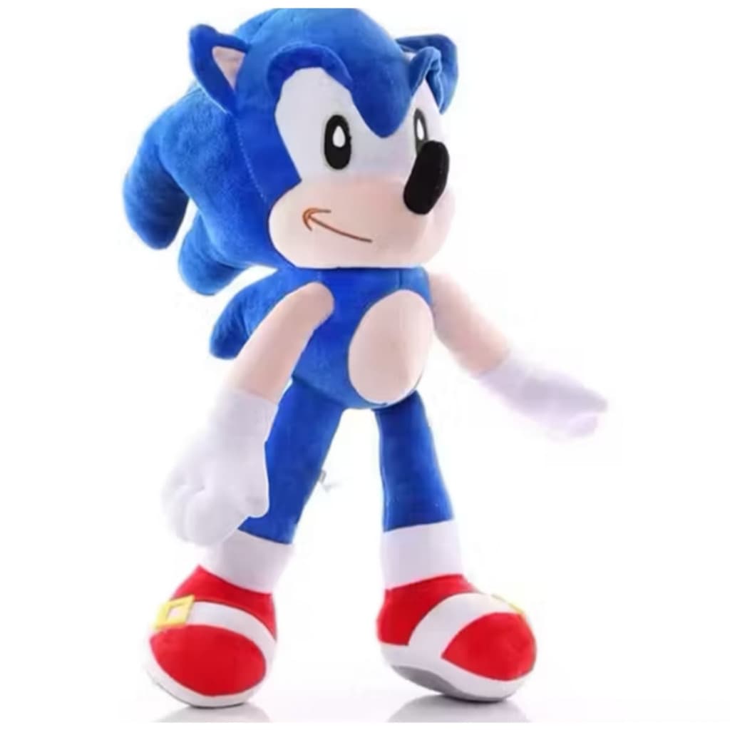Boneco de pelúcia Sonic antialérgico 30 a 35 cm