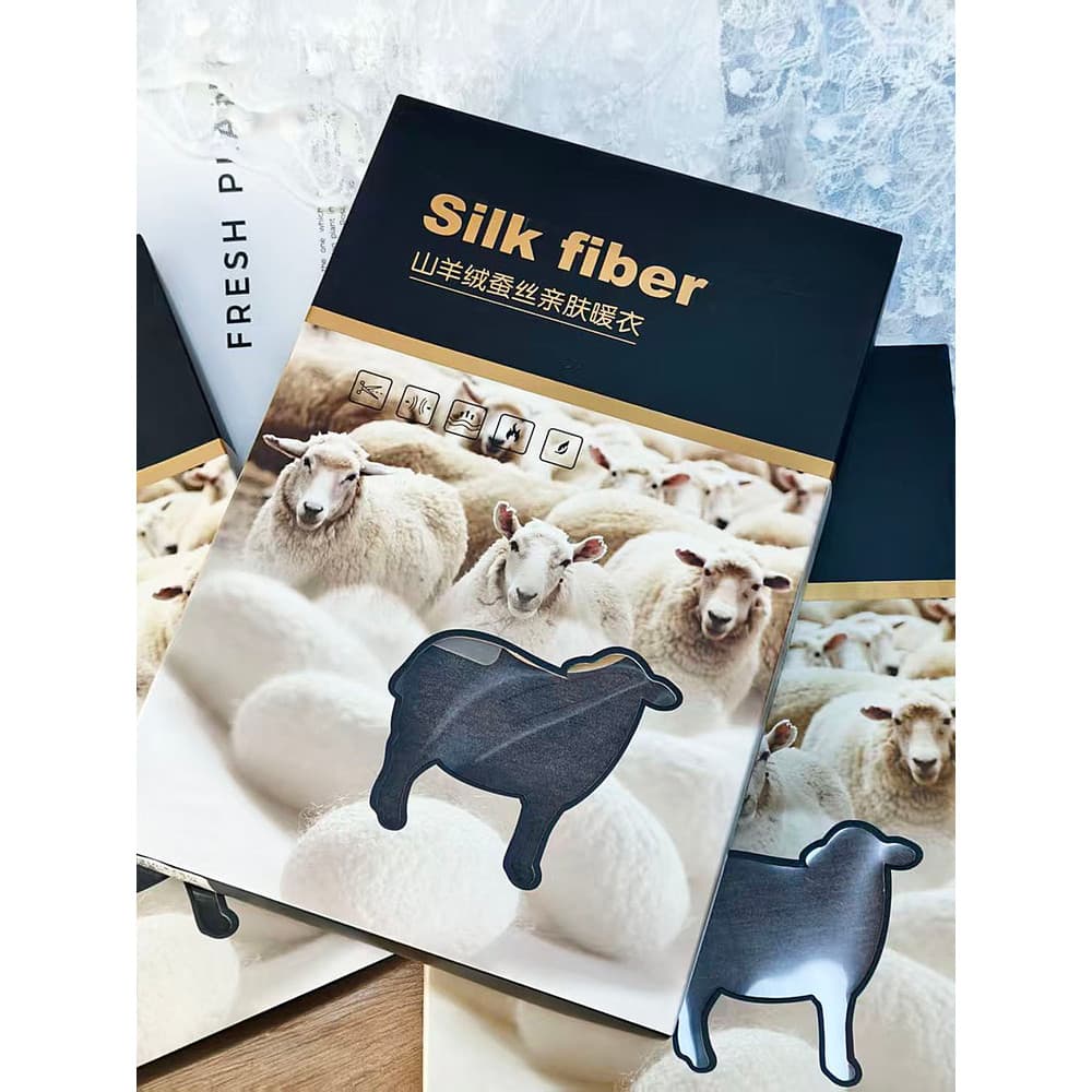 Jin Shang Ai 32310 novo estilo de lã sem costura colete masculino inverno quente aquecimento roupa interior amoreira sed