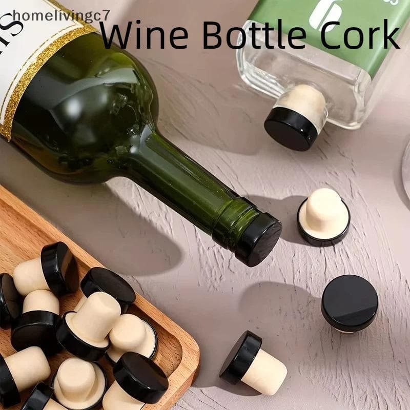Conjunto De Rolhas De Vinho Em Forma De T HomeLiving 5 Peças Garrafa Reutilizáveis Vedação Hermética Para Preservação BR