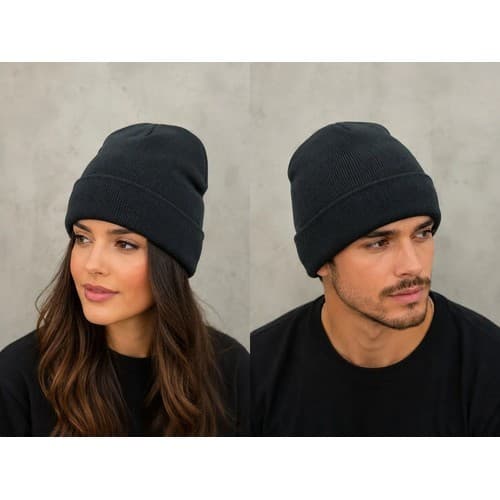 Touca Inverno Masculina Feminina Frio Gorro Preta Toca Lisa Preto Un Lisa