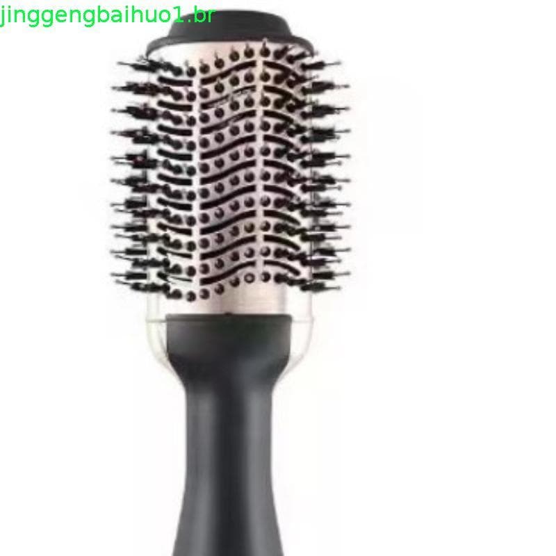 Escova de ar quente, modelador de cachos para uso em cabelos molhados e secos, escova secadora de cabelo com íons negati
