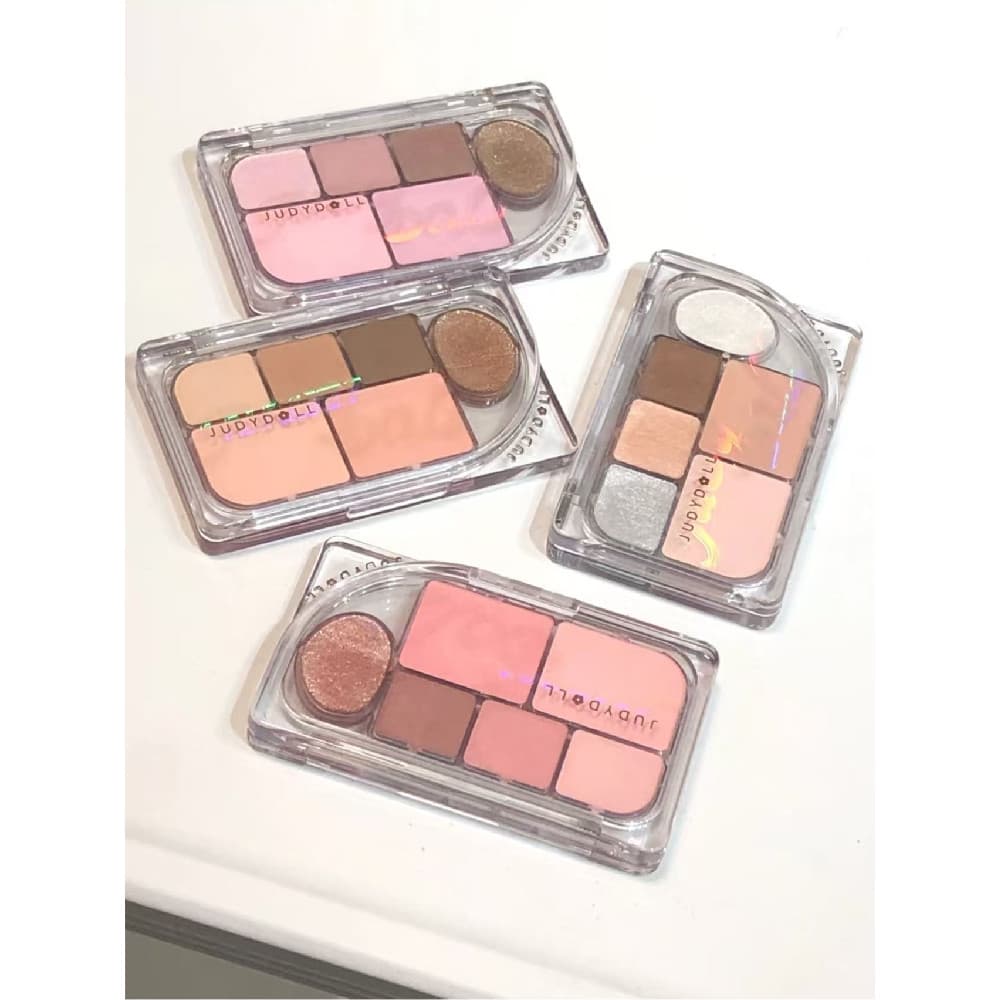 Estoque pronto Judydoll Judydoll Judydoll Paleta de sombras de seis cores Matte Earth Color Paleta abrangente Pure Desir