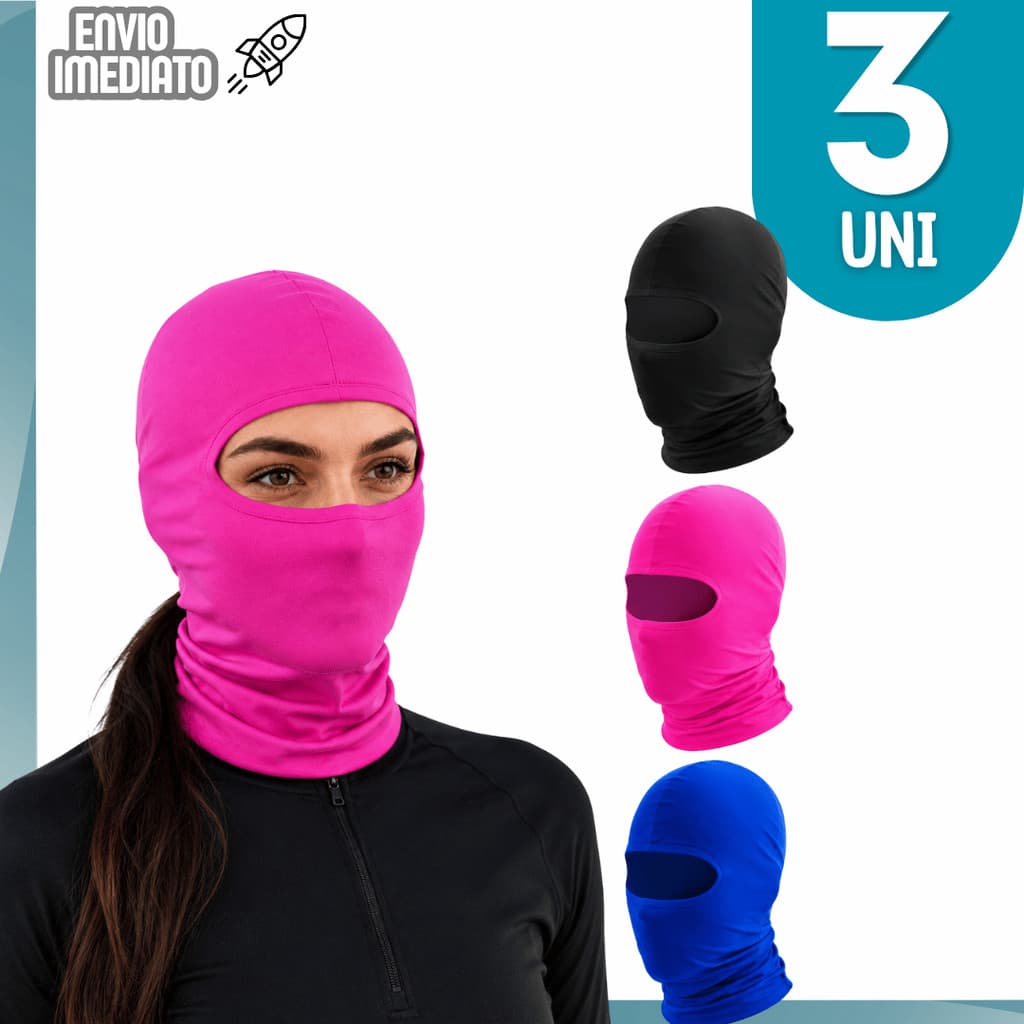 Touca Ninja Balaclava Proteção UV Conforto Total, Respirável e Ideal para Moto Motociclista Bike Corrida Pesca