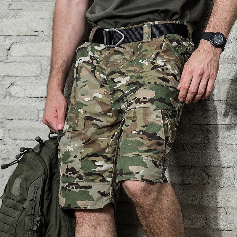 Consul mentira Feng Shorts táticos homens ao ar livre solto macacão Multi-bolso calças de treinamento de verão Commuter