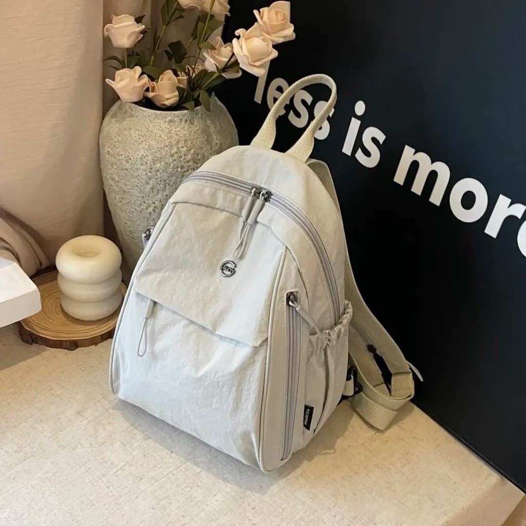 2025 luz luxo multifuncional de um ombro na moda mochila Crossbody saco leve versão coreana Casual passeio saco de cinco