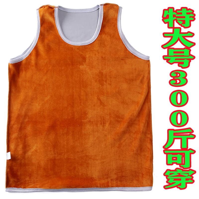 Colete masculino Extra grande e gordo, camisa solta de algodão puro, 150kg, forro de lã masculino gordo, colete engrossa