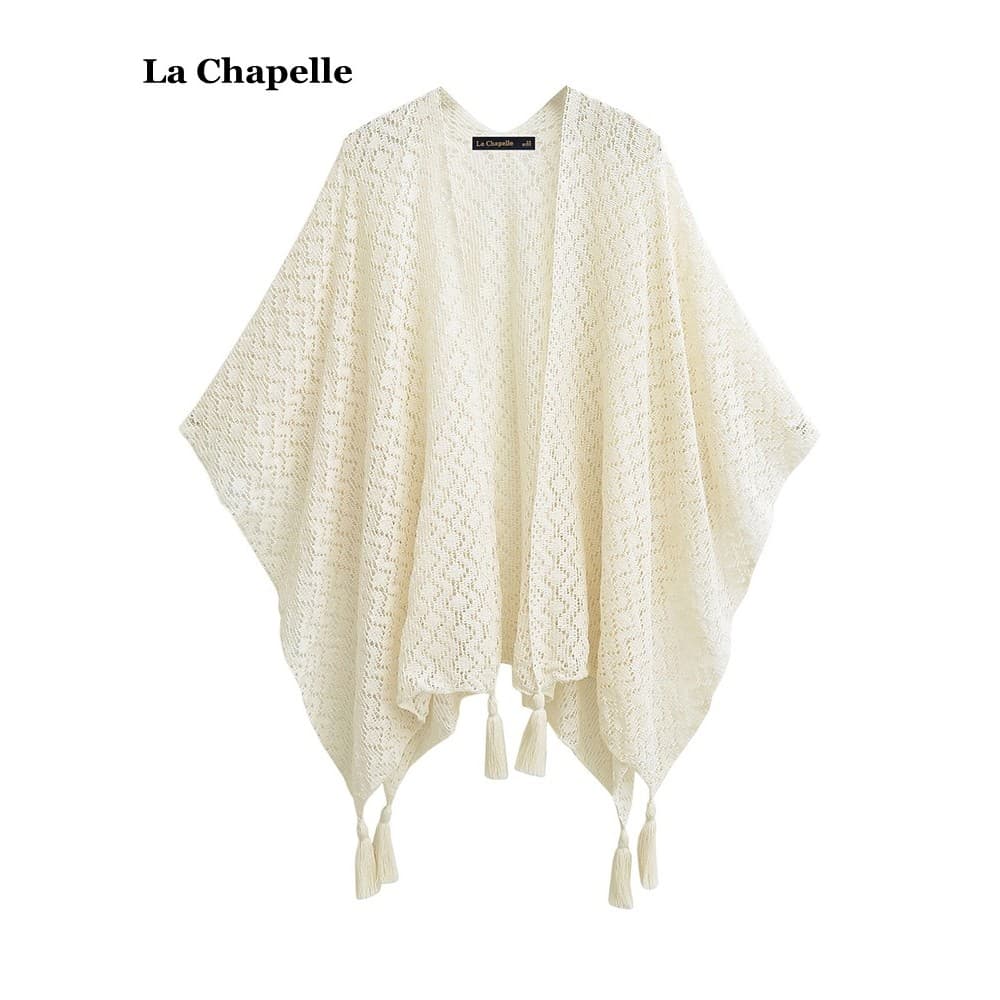 La Chapelle/La Chapelle estilo étnico oco borla malha cardigan feminino verão viagem exterior cardigan