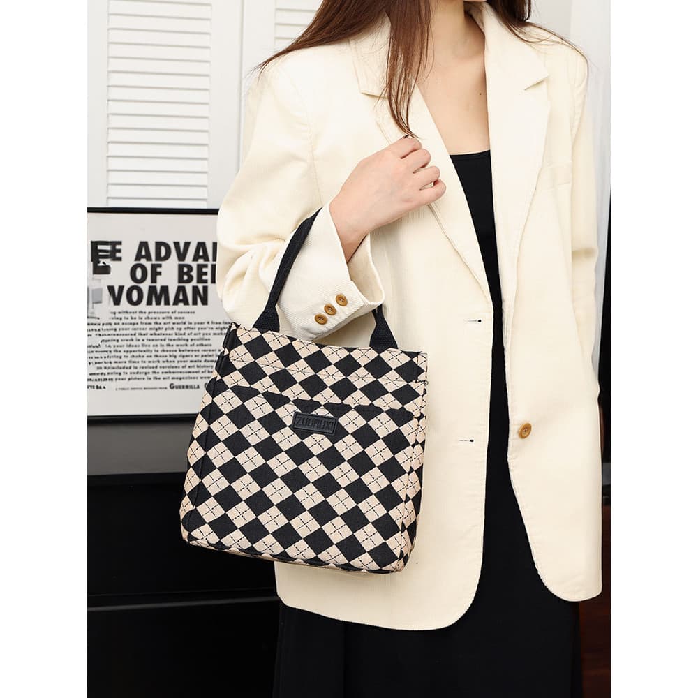Bolsa feminina bolsa de lona sacola leve grande capacidade mamãe saco moda simples carta bolsa senhoras