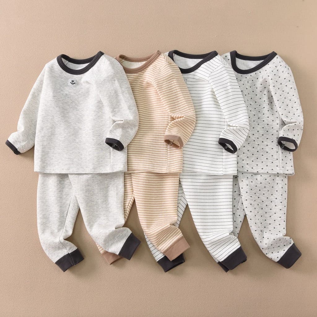 Médio grande crianças quente roupas de outono calças compridas roupa interior roupas para casa manga longa meninos inver