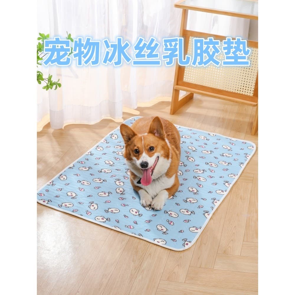 Tapete de dormir coreano para cães, tapete de resfriamento de verão, seda gelada, resfriamento para animais de estimação