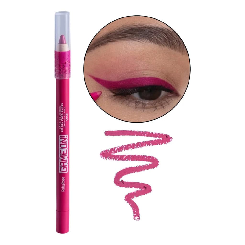 Lápis Colorido Em Gel Para Olhos Ruby Rose Game On Move