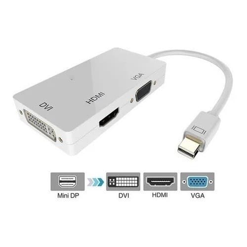 Cabo Adaptador 3x1 Mini Display Port Hdmi Thunderbol Dvi Vga
