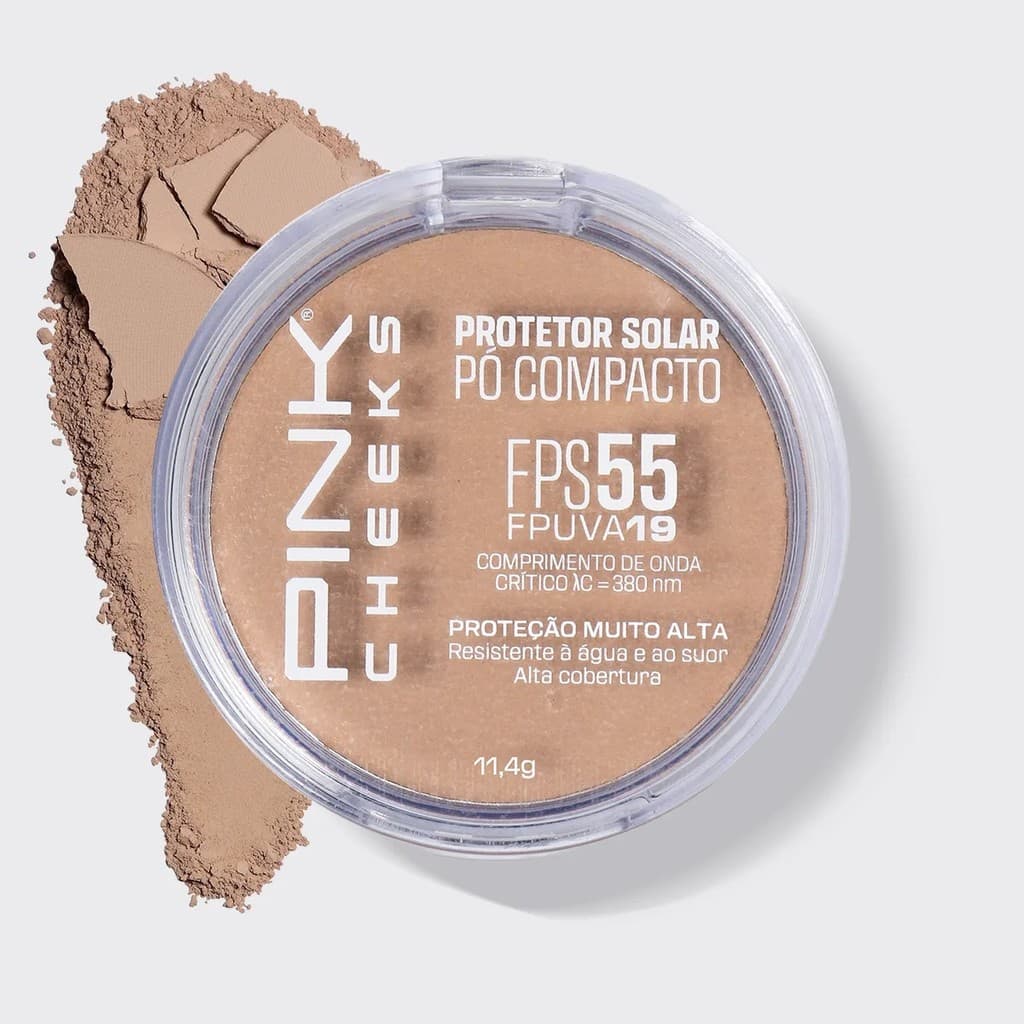 Pó Compacto FPS55 Cor P30 – Efeito Matte 12h - Pink Cheeks