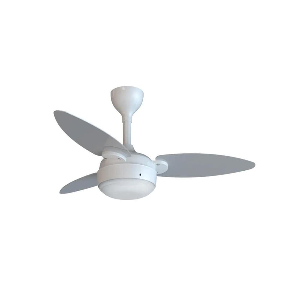 Ventilador De Teto Ventisol Elluz Inverter Controle Remoto Branco Com Cinza Bivolt