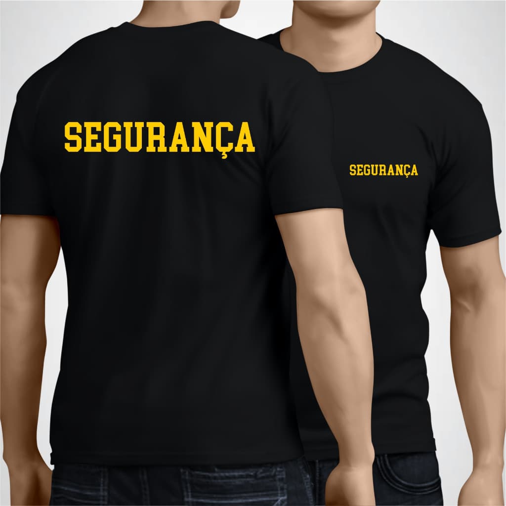 Camiseta Personalizada para Segurança – Uniforme Profissional Confortável e Resistente