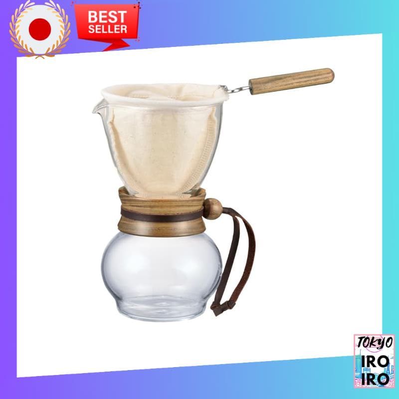 HARIO Pot de Gotejamento de Pano Woodneck para 1 a 2 Xícaras Presente DPW-1 Produtos japoneses