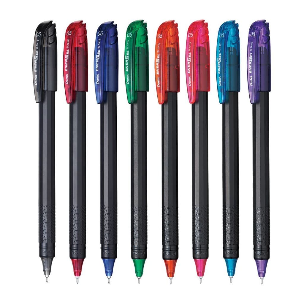 Kit Caneta Energel Makkuro 0.5mm c/ 8 Cores - Pentel