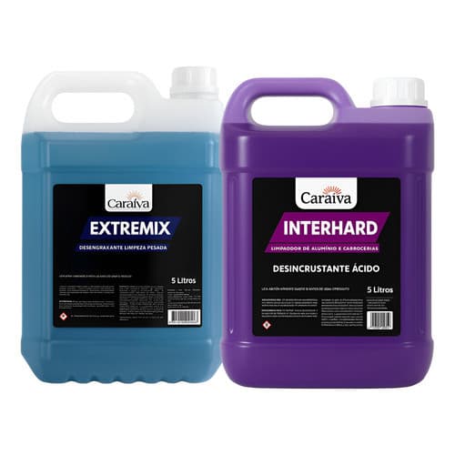 Kit Lava Jato Desincrustante Ativado Lm Intercap Limpa Motor + Solupan Desengraxante 5l