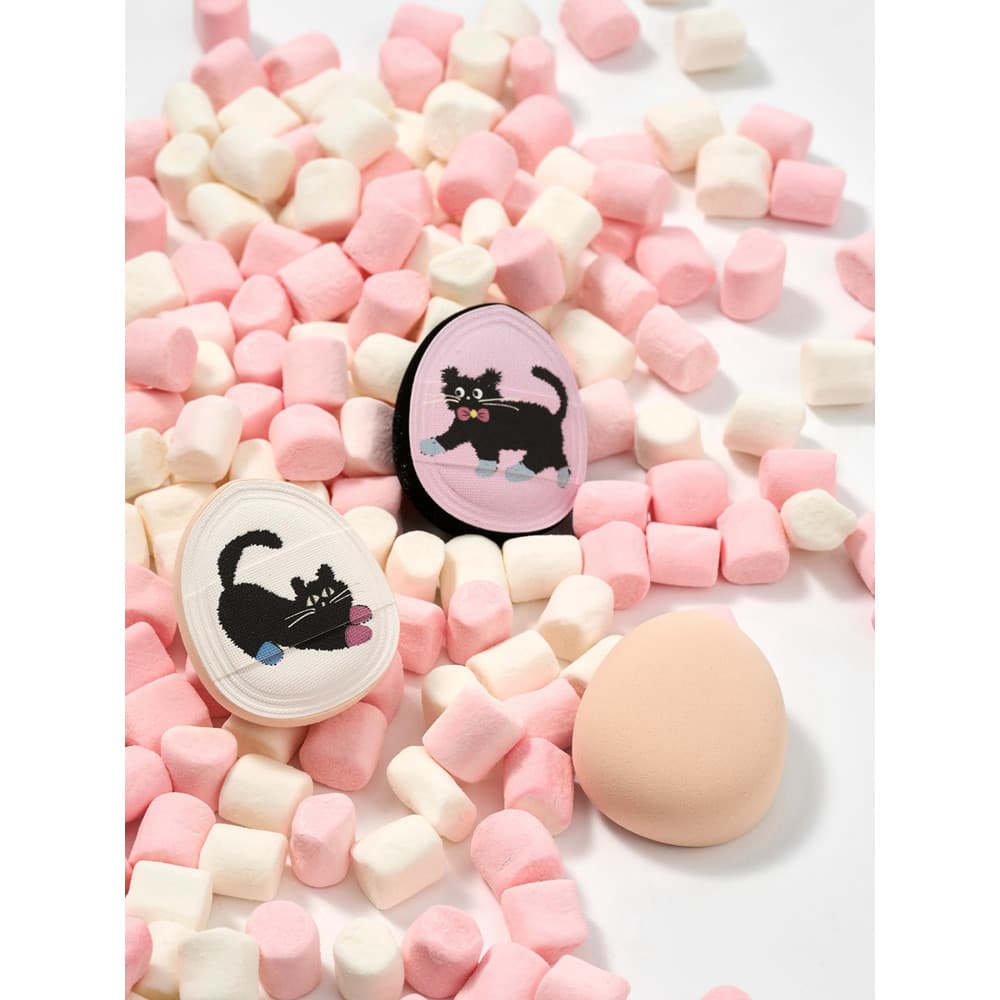 Estrela bolso tambor Mini Marshmallow puff Super Q-bomba polegar corretivo Blush bonito gato frito