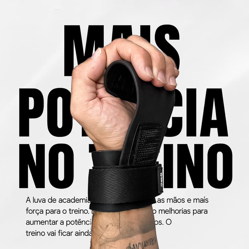 Hand Grip Luva Protetor Potência Brutal Musculação Oferta Relâmpago