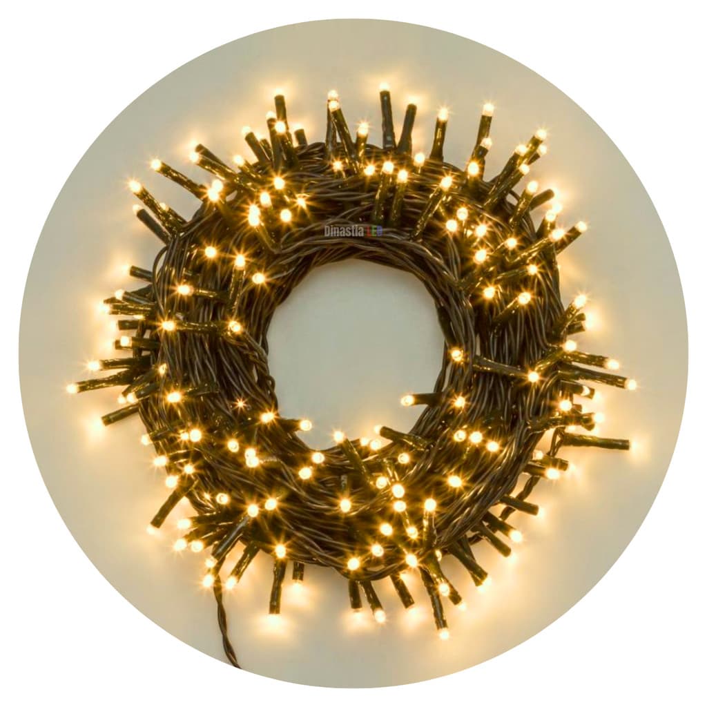 Cordão Led 30m 300 LEDs luz fixa (não pisca) árvore natal decoração pista paris conector Macho Femea