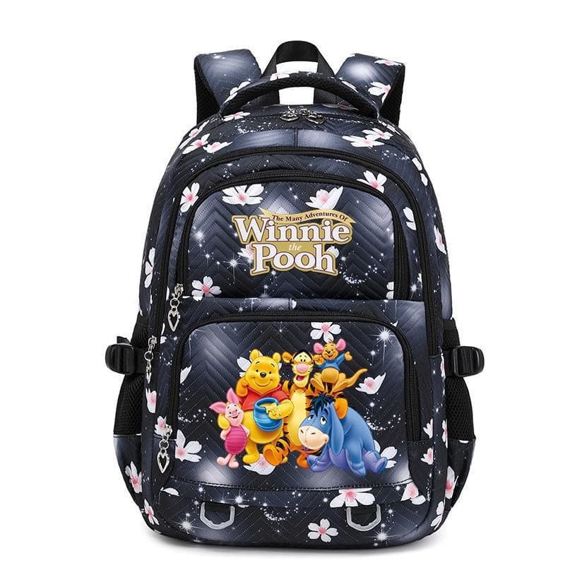 Bonito Winnie the Pooh mochila adolescente estudante mochila grande capacidade escola primária estudante Scho
