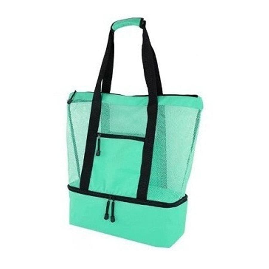 Bolsa Praia com Compartimento Térmico Verde Claro Ideal