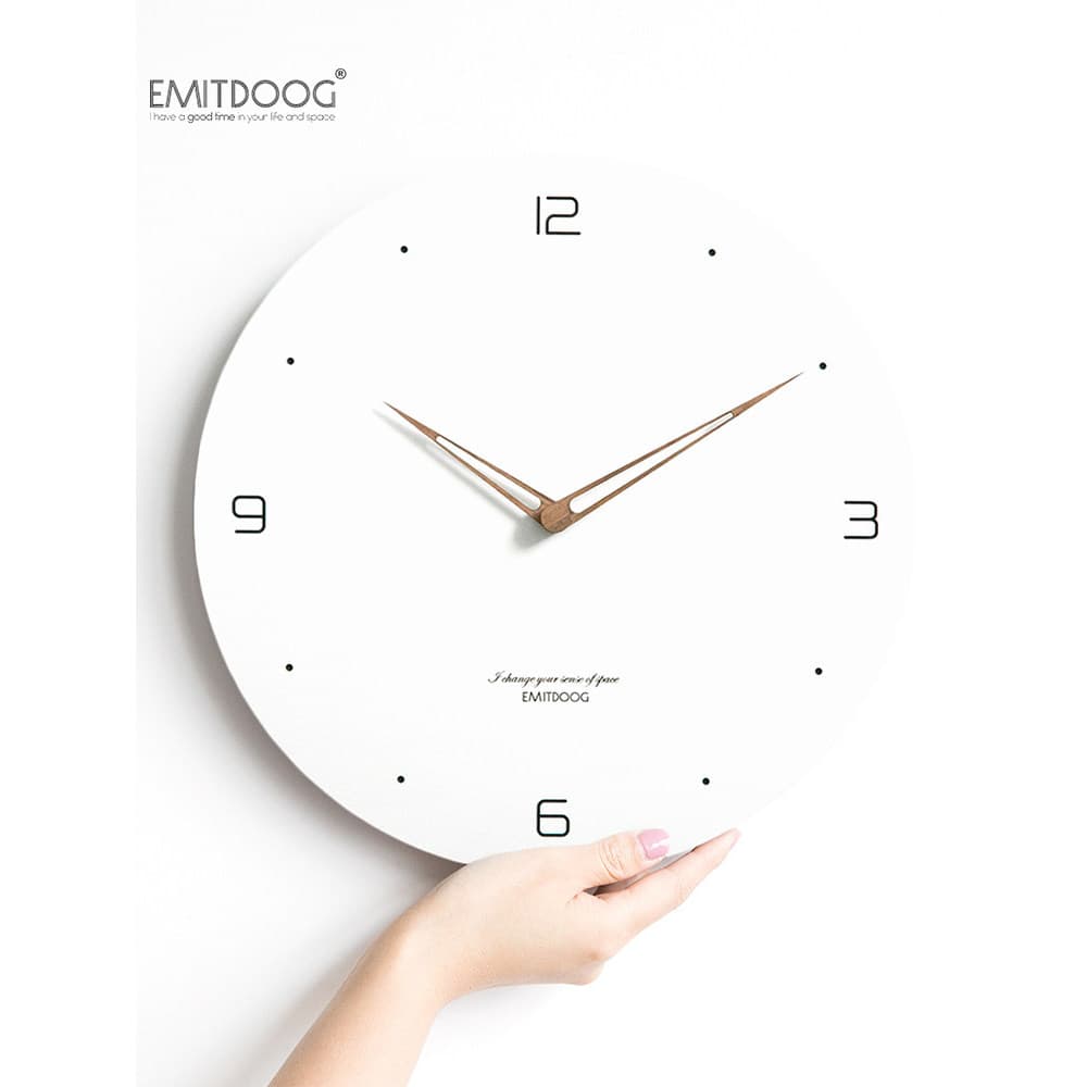EMITDOOG Marca Coreana Sala de estar Relógio de Parede Doméstico Moda Atmosférica Relógio Nórdico Decoração de Parede