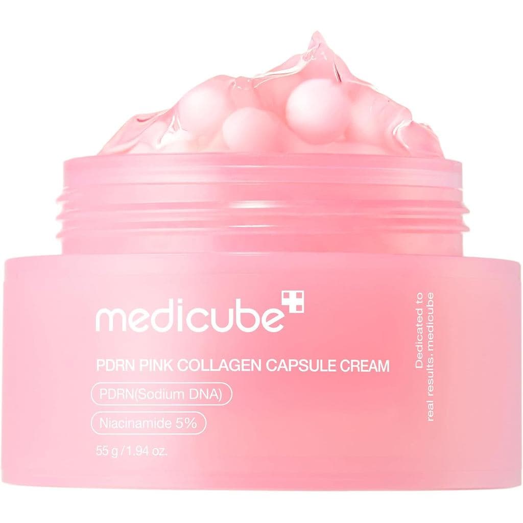 medicube Creme em Cápsulas de Colágeno Rosa com PDRN e DNA de Salmão 1.94 oz - Hidratante Leve com PDRN e Niacinamida pa