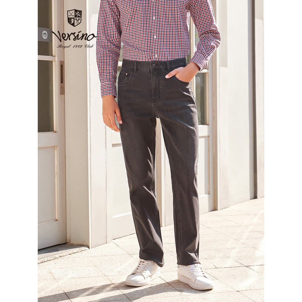 Versino versino masculino primavera novo estilo Jeans Casual All-Match calças retas
