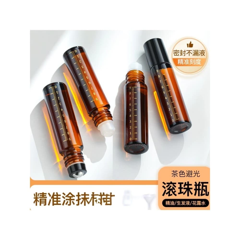 Xiancai Sub-garrafa roll-on à prova de luz 10ml, dispositivo de medicina roll-on de vidro para viagem, conta-gotas portá