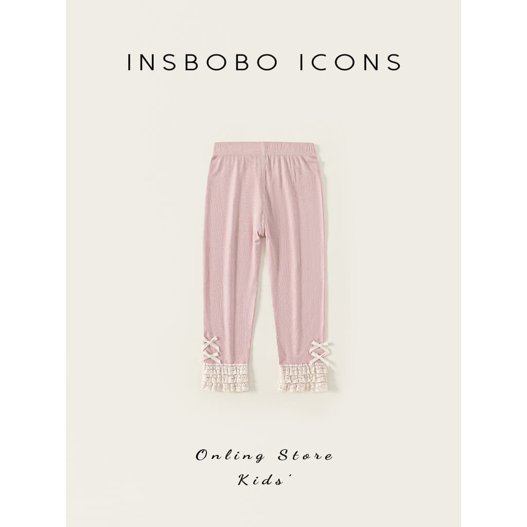 INSbobo meninas calças 2026 primavera novo estilo bebê menina Leggings crianças primavera outono calças de boa aparência