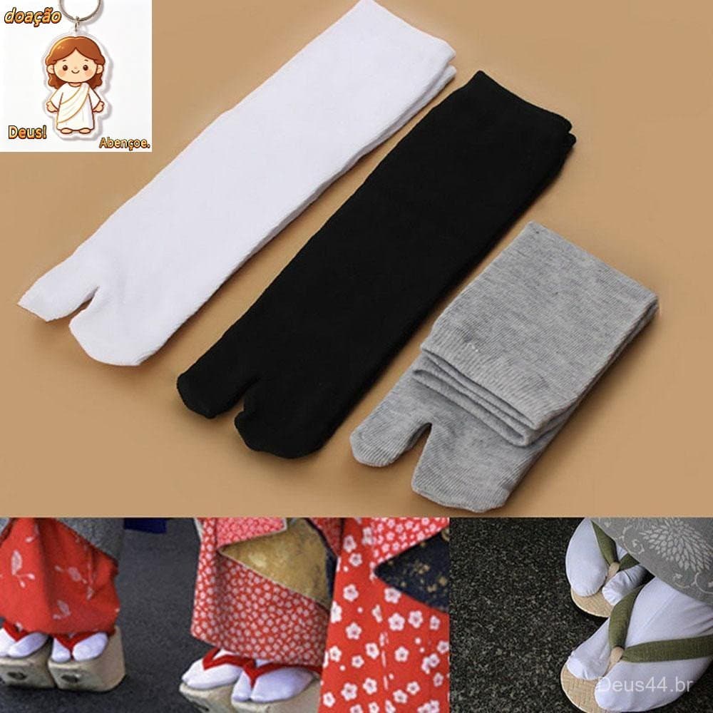 SUBEI Ninja Meias De Dois Dedos Do Pé Tabi Ninja Flop Split Unisex