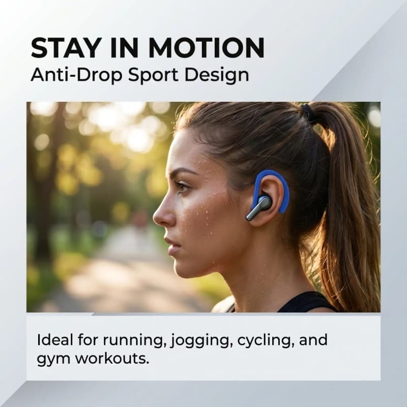 Yoo 2 Peças De Ganchos De Orelha De Silicone De Durabilidade Para Elasticidade De Fone De Ouvido Compatível Com Bluetoot