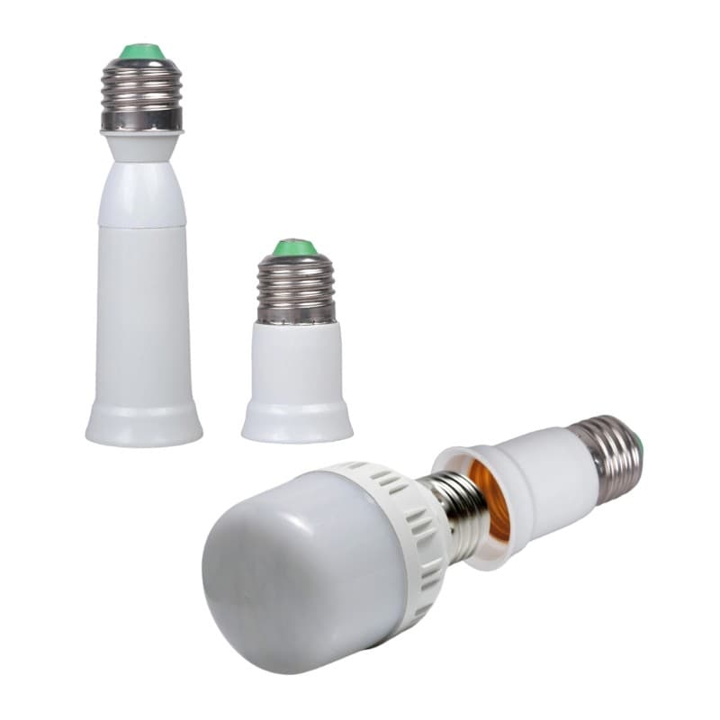 Yoo Pacote De 2 Adaptadores De Tomada De Luz E27 Para Lâmpadas LED Lâmpada Economizadora De Energia