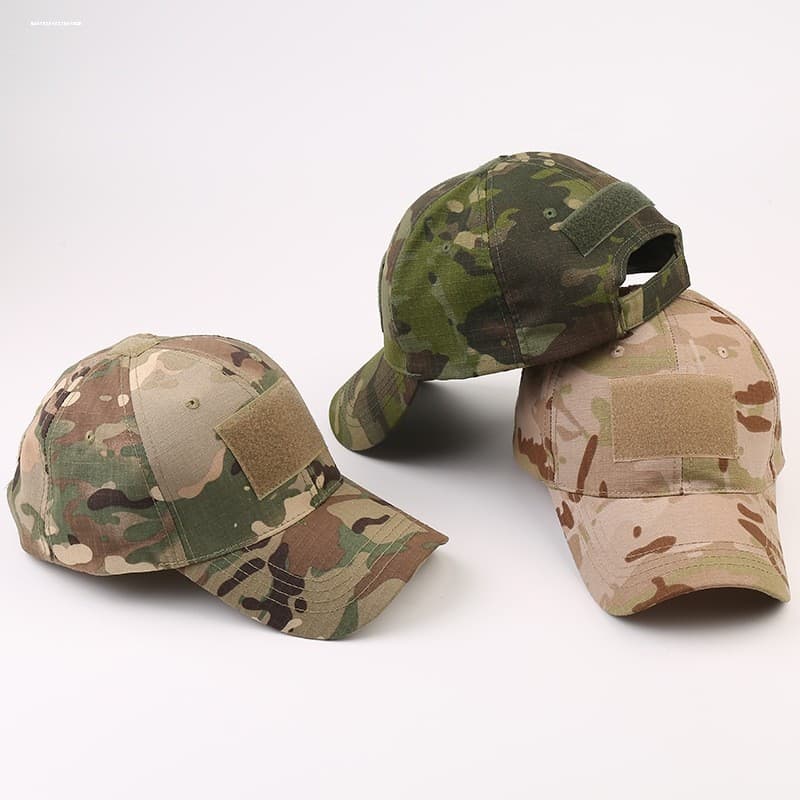 Boné de beisebol ao ar livre boné tático chapéu de guerra especial masculino boné de Velcro chapéu esportivo guarda-sol