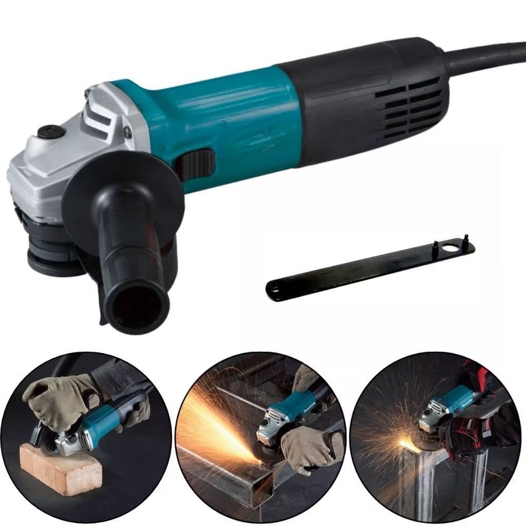 Esmerilhadeira Lixadeira Angular Com Fio 220v M&H 115mm 750 Watts Esmerilhadeira Angular