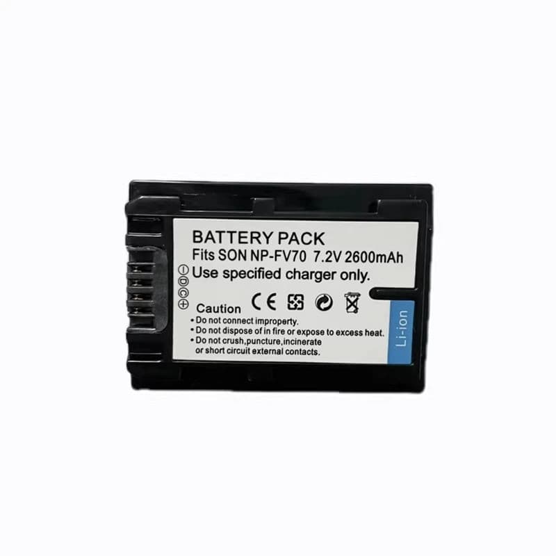 Bateria De Lítio NP-FV70 2600mAh 7.2V Para Câmeras CX680 VG30 AX40 AX60 CX450 PJ675