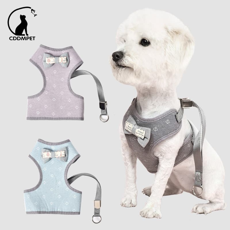 Coleira Peitoral Para Cães Com Guia Colete Gatos Peitoral Cachorro Laço Chumbo Caminhada