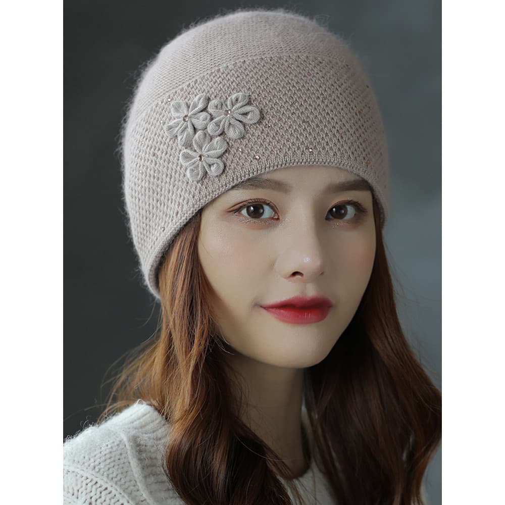 Chapéu feminino 2025 novo estilo moda tendência outono inverno quente proteção de orelha pele de coelho pulôver chapéu c