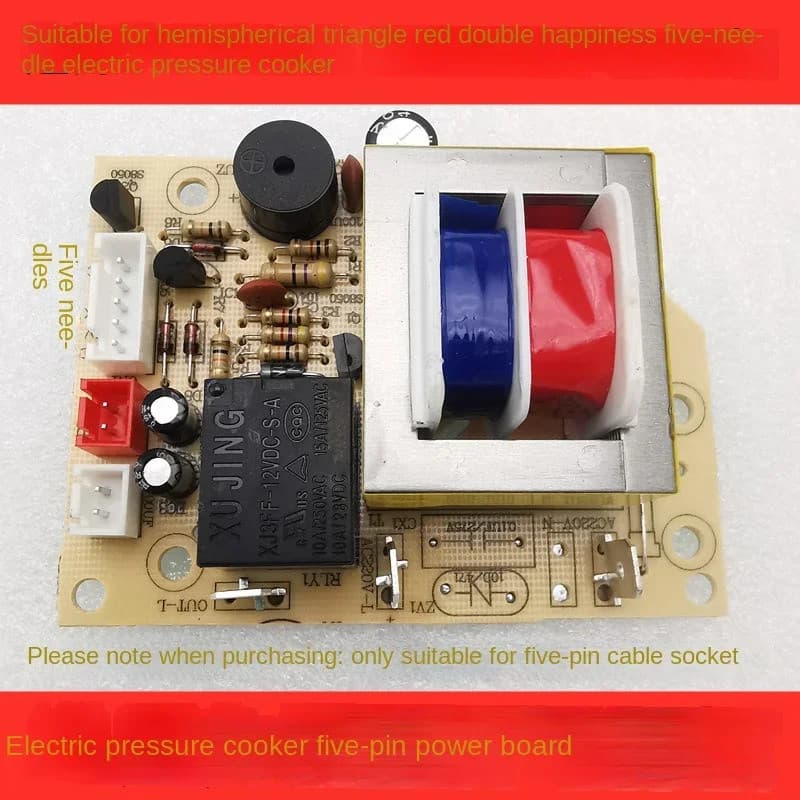 For Delta Hemisphere Red Shuangxi electric pressure cooker five-pin power board motherboard