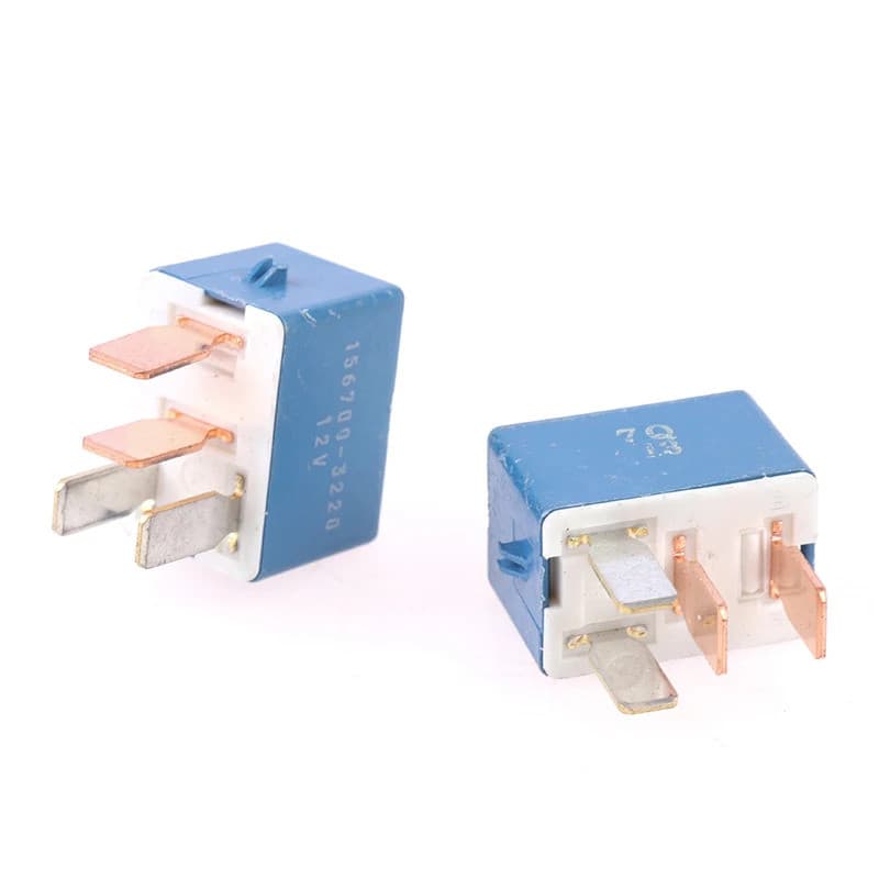 1 unidade de relé automotivo 12V 20A azul 4 pinos, relé Denso pequeno 2.5X2X1.5cm