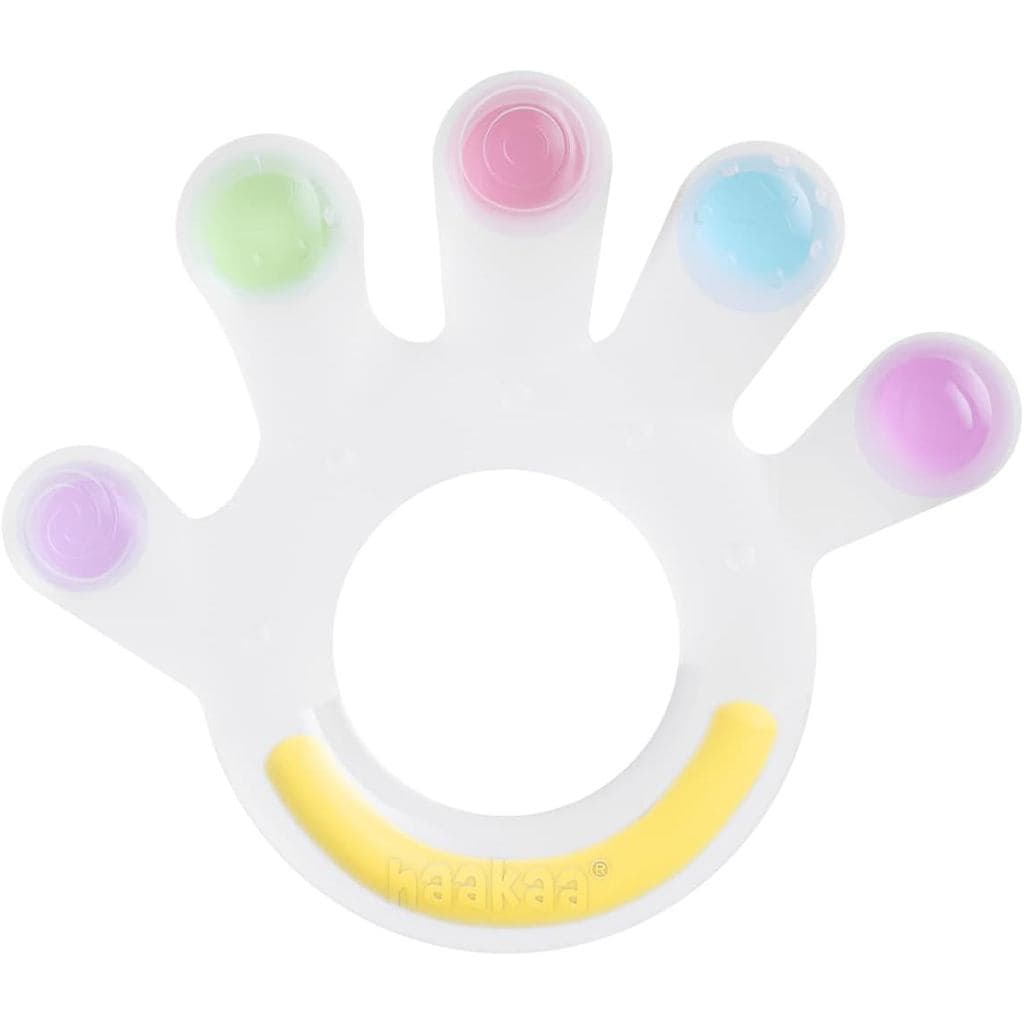 Haakaa Mordedor de Palma - Mordedor de Silicone Macio para Bebês - Brinquedo de Dentição Frozen para Bebês a Partir de 3
