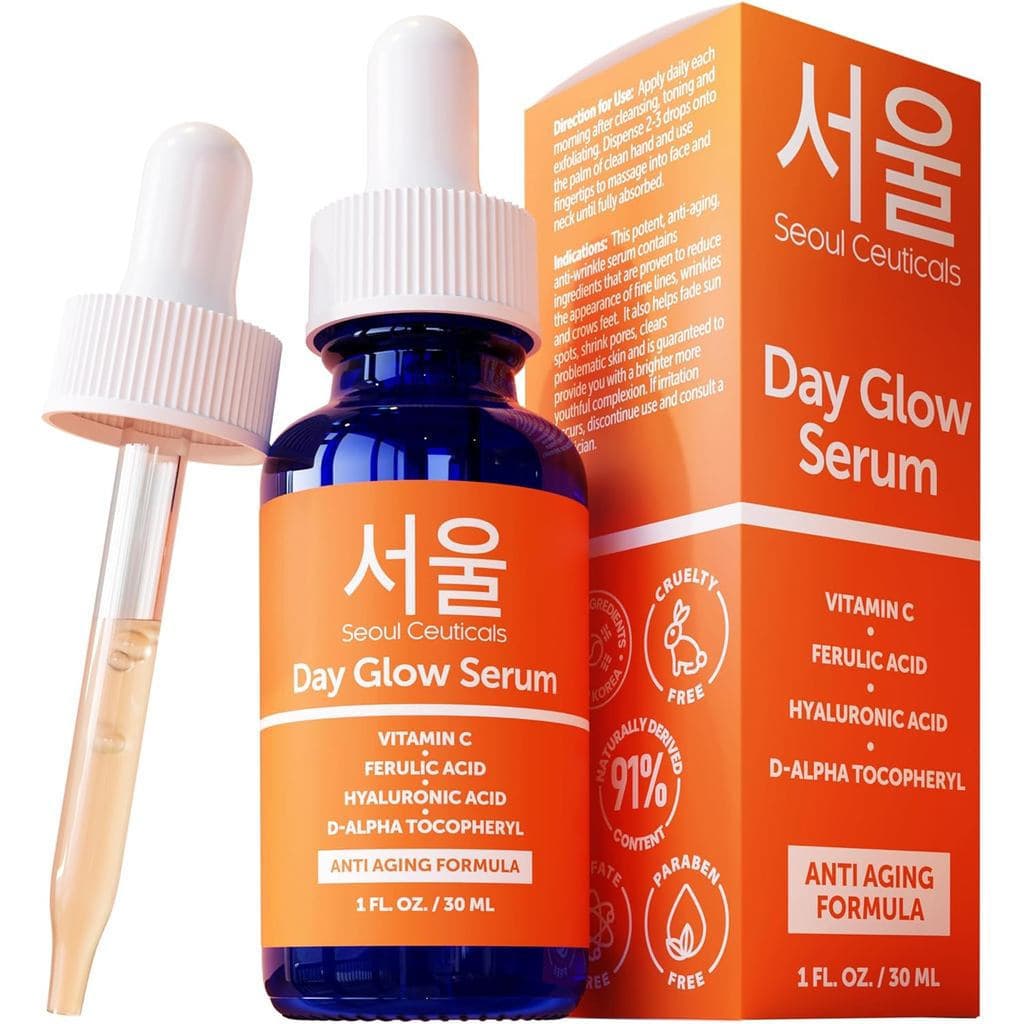 Le Shi Shi Shi Shi Shi Korean Care Sérum de Ácido Hialurônico com 20% de Vitamina C + Ácido CEF Poderoso Anti-Envelhecim