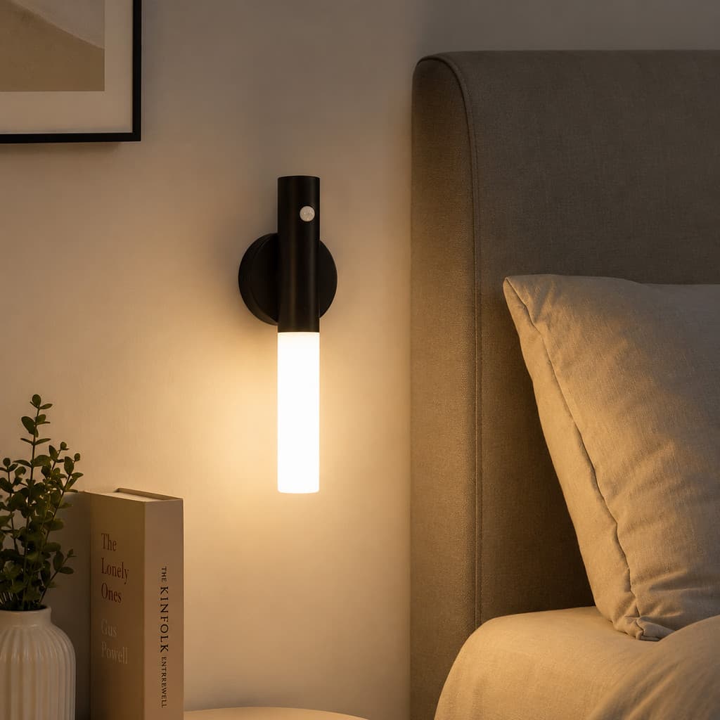 Luminária LED de Parede Inteligente com Sensor de Movimento