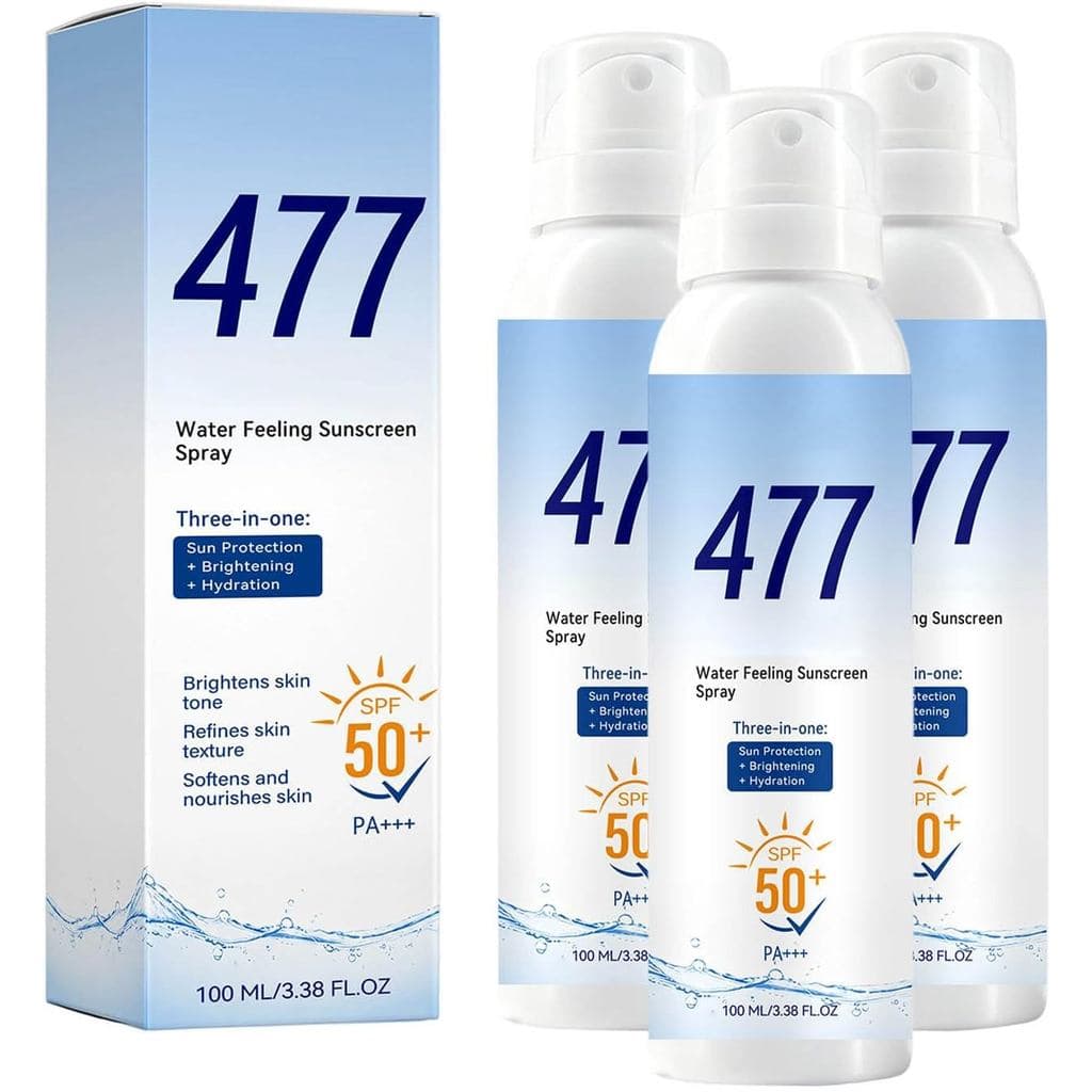 Protetor Solar Mineral em Spray SPF50+ com Óxido de Zinco, Seguro para os Recifes, Proteção de Amplo Espectro UVA/UVB, 3