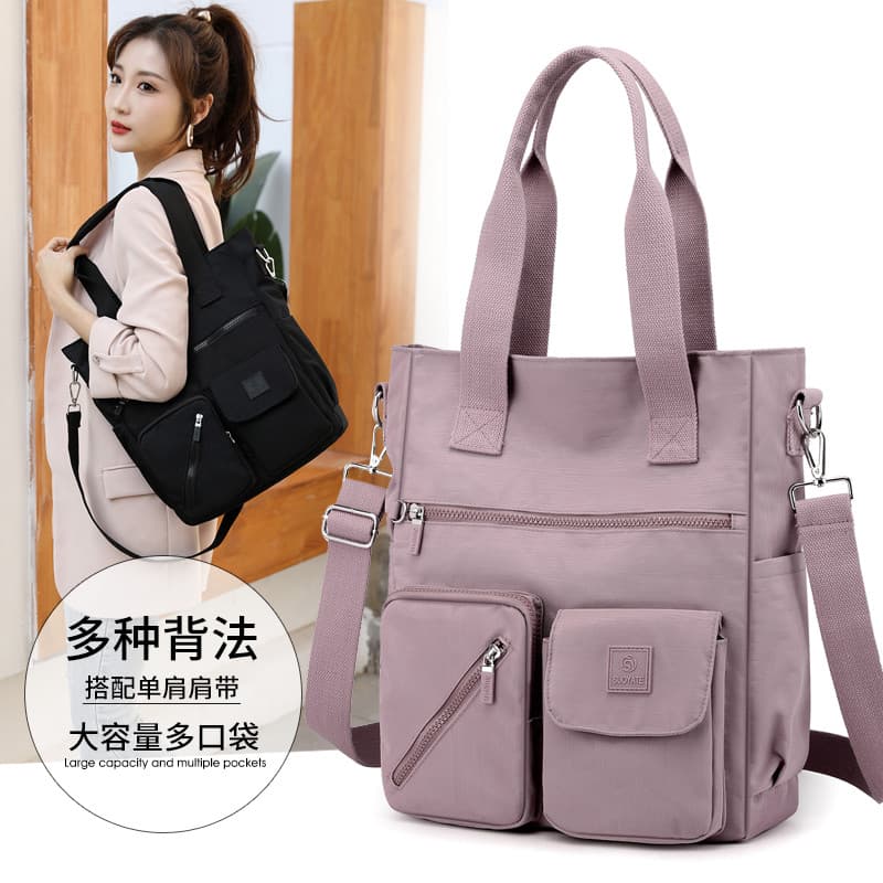 Oxford pano feminino saco do mensageiro grande capacidade bolsa de ombro versão Vertical tutorial Commuter saco tutorial
