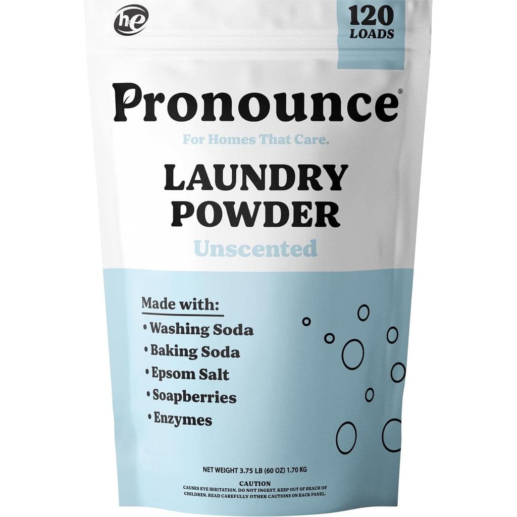 Alternativa ao Detergente em Pó para Lavanderia |   Ingredientes Mais Limpos. Mais seguro para peles sensíveis. Combate