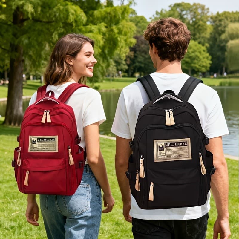 Mochila Impermeável Escolar Para Notebook Masculina e Feminina De Grande Capacidade Estilo Coreano
