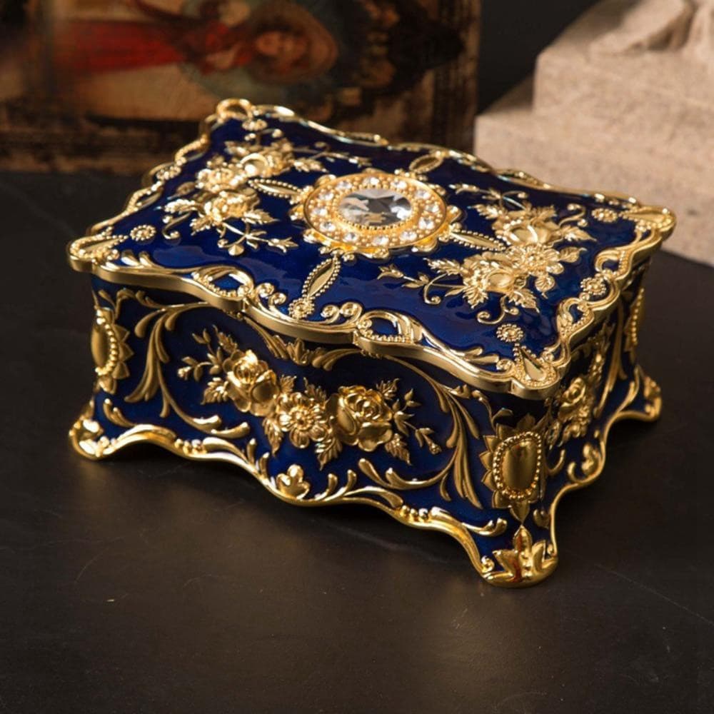 Caixa De Jóias Criativa 1Pcs Colar De Luxo Retro Vintage Cosmetic Container